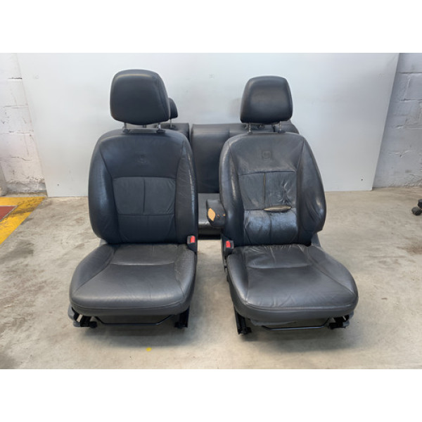 Jogo Banco Honda Civic 2001 2006 Couro Detalhe Preto