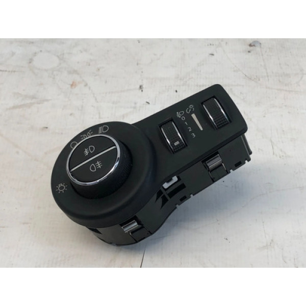 Comando Botão Luminosidade Farol Painel Compass 2016 2020 Preto