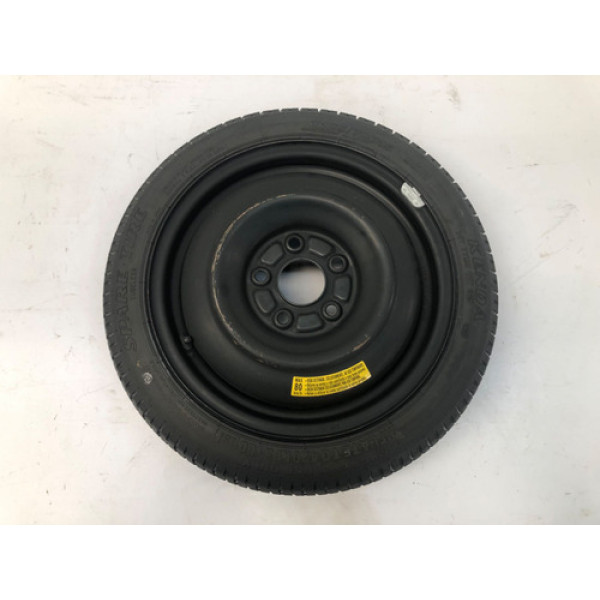 Roda Estepe Fino Aro 15 5x114mm 95m Honda Civic 2012 2015 Branco