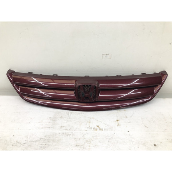 Grade Frontal Dianteira Sem Emblema Civic 2001 2003 Vermelh Brilhante