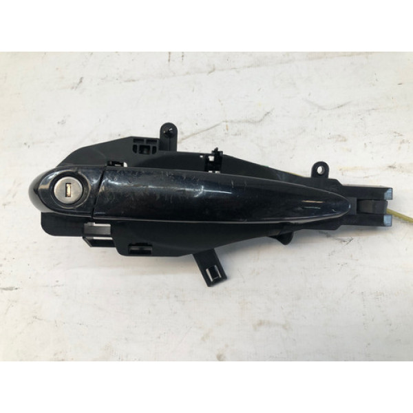 Maçaneta Externa Porta Dianteira Esquerda Bmw X1 2010 2015 Preto Dianteira