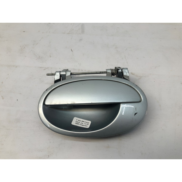 Maçaneta Externa Traseira Esquerda Gm Corsa 2002 2012 Prata Traseira