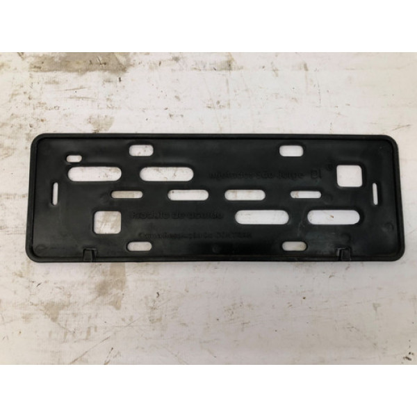 Moldura Suporte Placa Honda New Civic 2007 2011 Preto