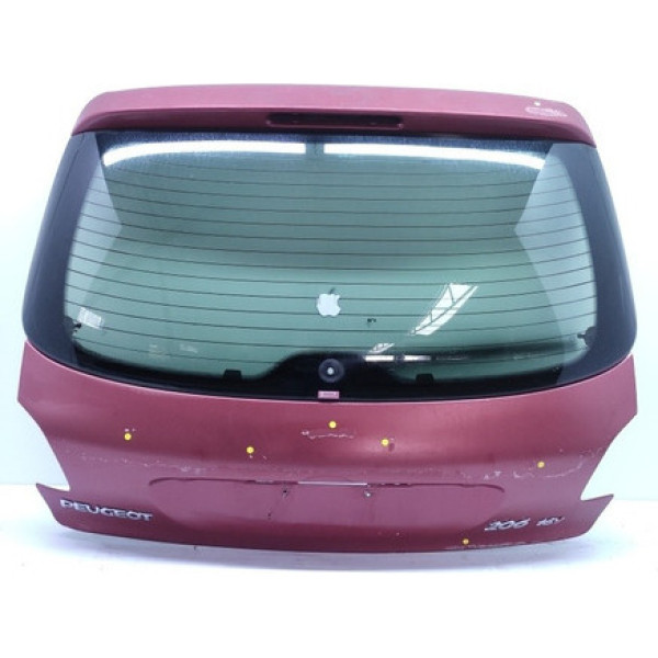 Tampa Traseira Peugeot 206 Hatch 1999 2003 Com Vidro Detalhe
