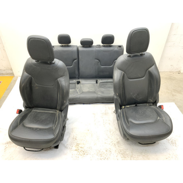 Jogo De Bancos Jeep Renegade Limited Couro Preto