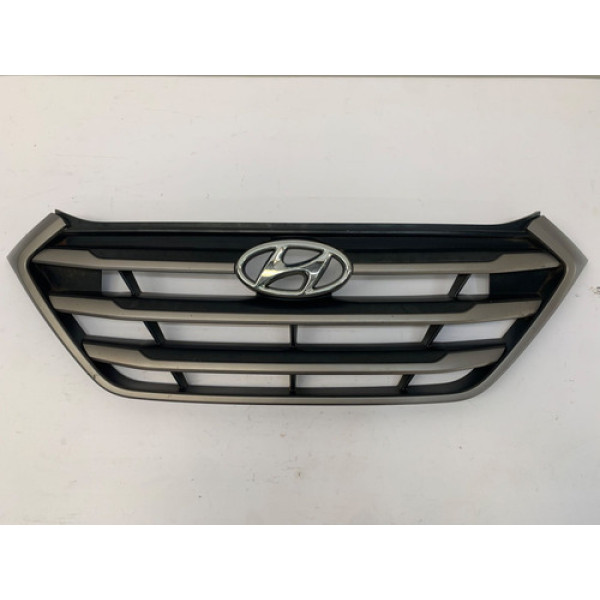 Grade Para Choque Dianteiro New Tucson 2017 2021 Preto Fosco