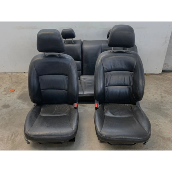 Jogo Banco Civic 2001 2006 Couro Preto