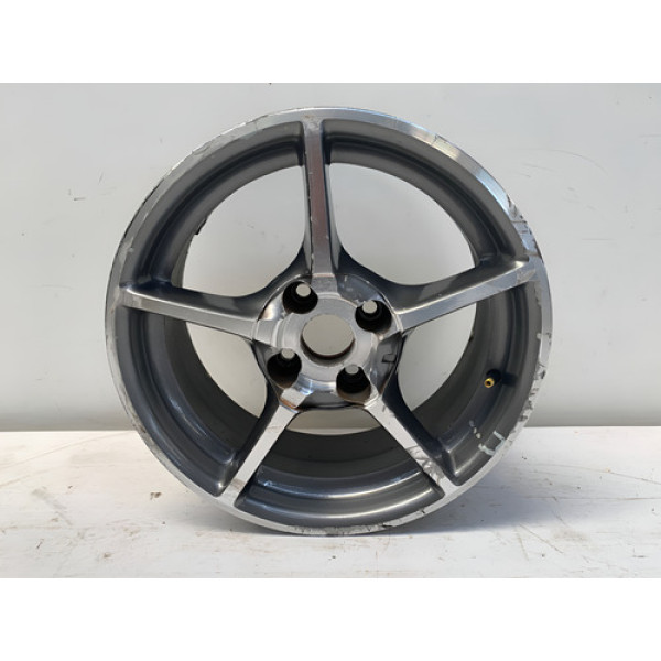 Jogo 4 Rodas Liga Aro 15 4x100 Civic 2001 2006 Detalhe Cinza