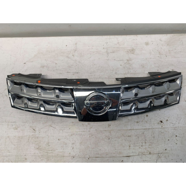 Grade Dianteira Para Choque Nissan Livina 2009 2012 Detalhe Cromado Brilhante
