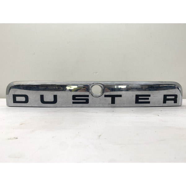 Friso Luz Placa Aplique Tampa Traseira Duster 2011 2014