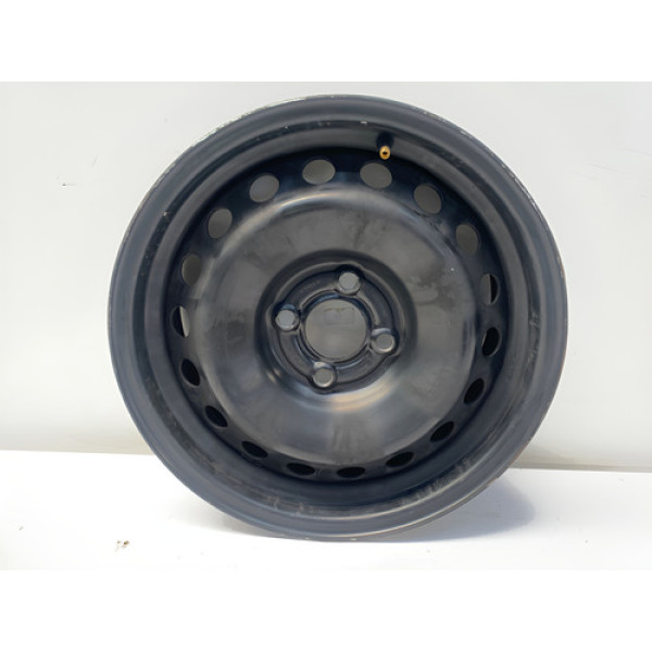 Roda Ferro Aro 15 4x100 Renault Logan 2019 2024 Preto
