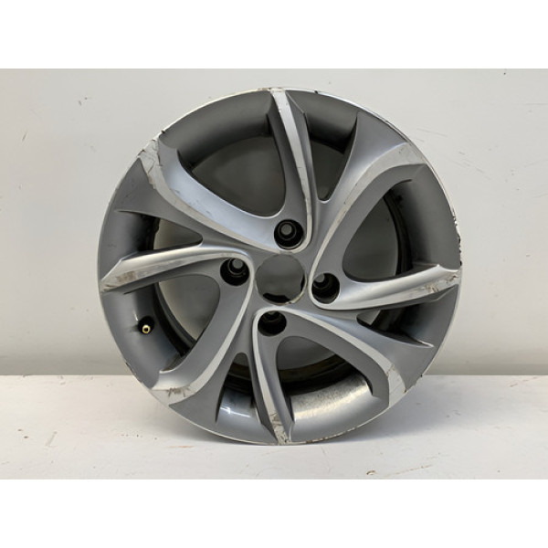 Roda Liga Aro 15 4x108 Citroen C3 2013 2020 Detalhe Prateado