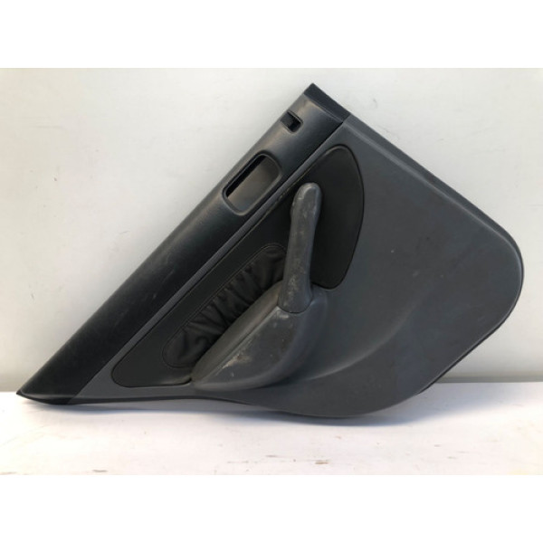 Forro Porta Traseiro Esquerdo Civic 2001 2006 Couro Costura Cinza