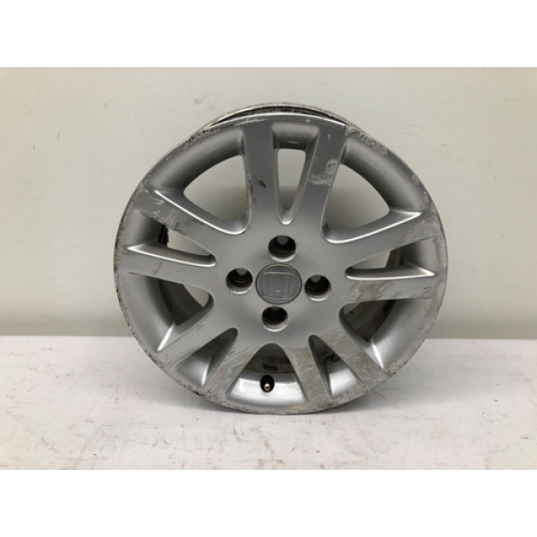 Roda Aro 15 4x100 Liga Leve Honda Civic 2001 2006 Detalhe Cinza