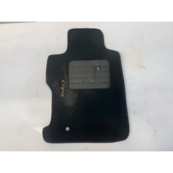 Tapete Dianteiro Esquerdo Honda New Civic 2007 2011 Preto