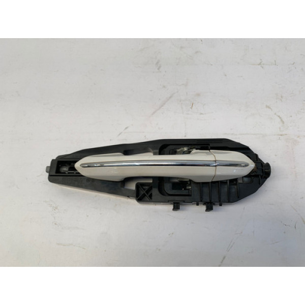 Maçaneta Externa Traseira Esquerda Friso Fusion 2013 2016 Branco Traseira