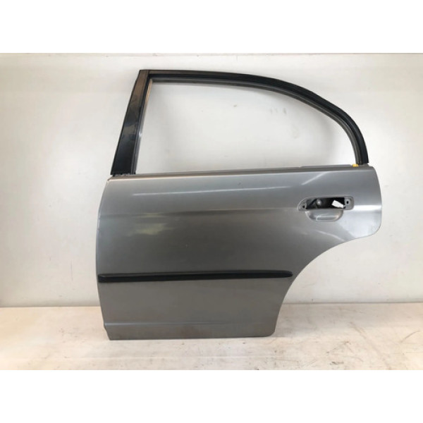 Porta Traseira Esquerda Honda Civic 2001 2006 Prata Traseira Esquerda Prateado