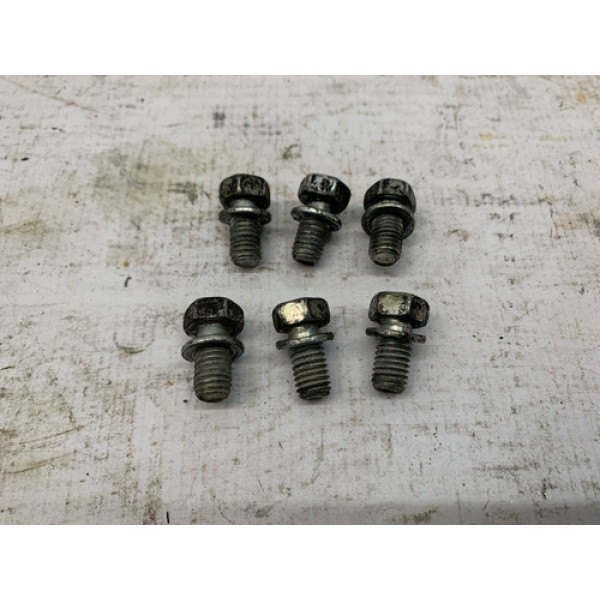 Jogo Kit Parafuso Embreagem Nissan Versa 1.6 2012 2019 Prateado