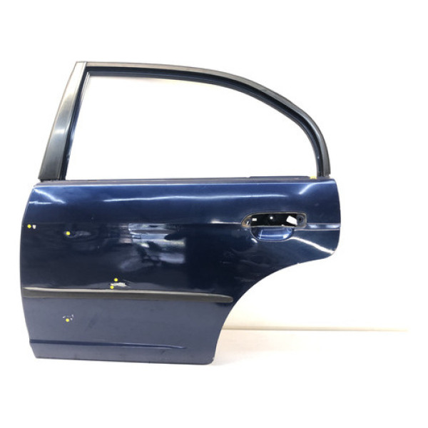 Porta Traseira Esquerda Civic 2001 2006 Azul Detalhe Traseira Esquerda Azul