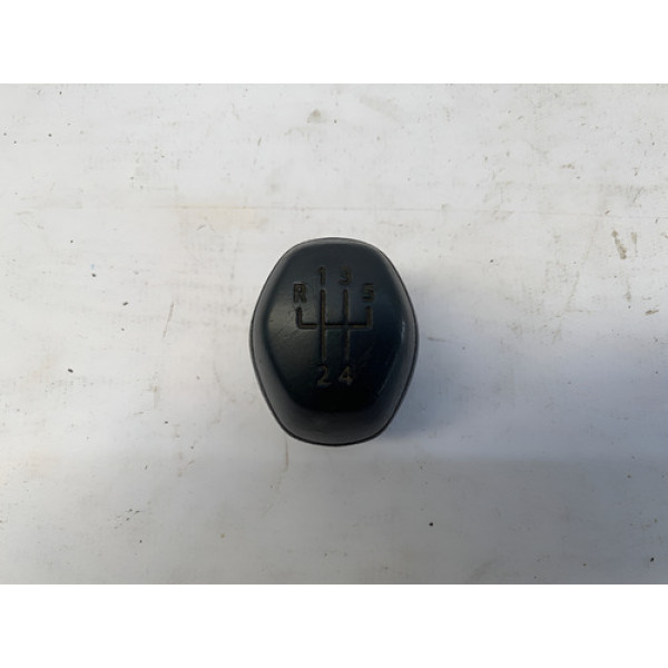 Manopla Trambulador Cambio Marcha Renault Kwid 2017 2021 Preto Lisa