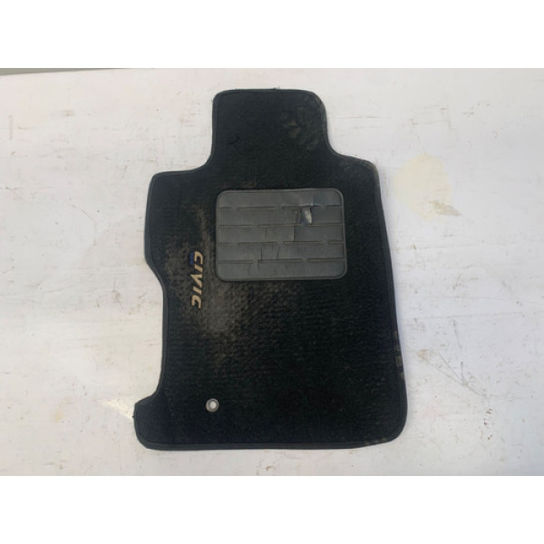 Tapete Dianteiro Esquerdo Honda New Civic 2007 2011 Preto