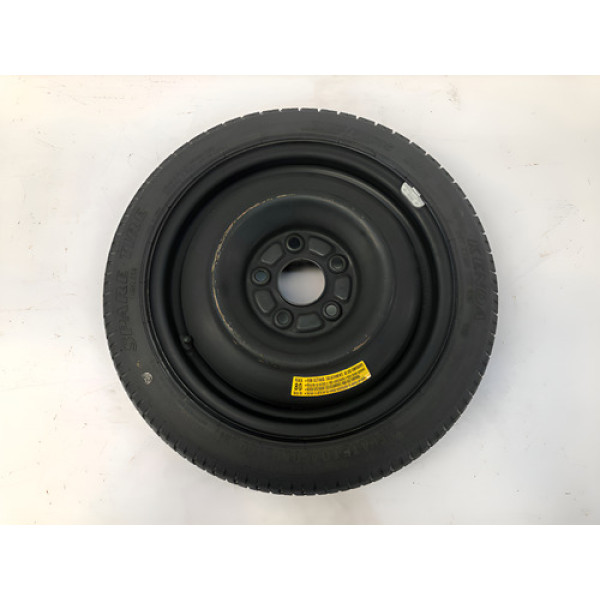 Roda Estepe Fino Aro 15 5x114mm 95m Honda Civic 2012 2015 Branco