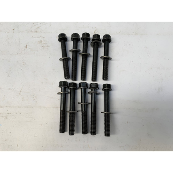 Jogo Parafuso Mancal Virabrequim Honda Hrv 1.5 2022 2025 Prateado