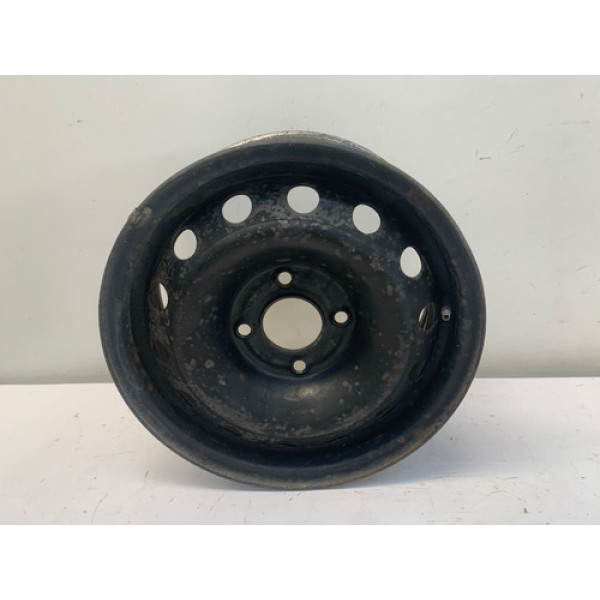 Roda Ferro Aro 14 4x108 Peugeot 206 2001 2009 Preto