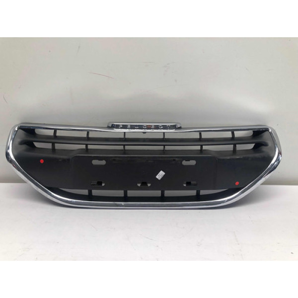 Grade Para Choque Dianteiro Peugeot 208 2013 2016 Detalhe Fosco