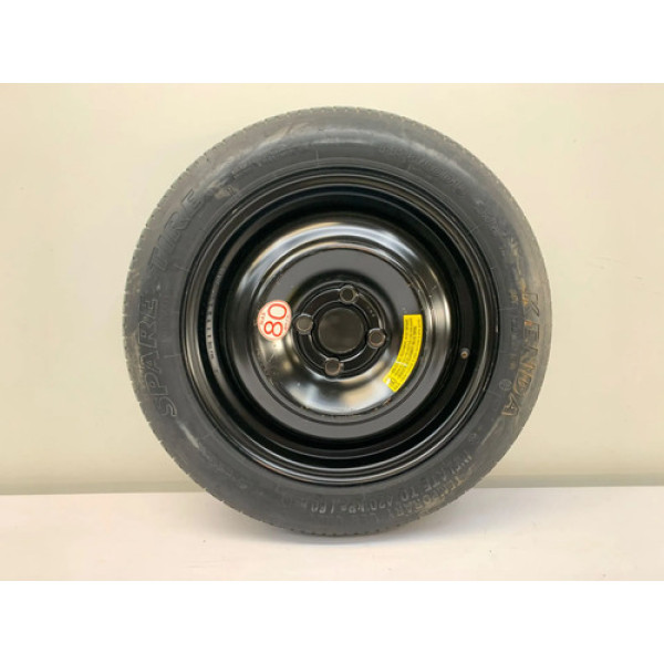 Roda Estepe Fino Aro 15 4x10mm Honda City 2015 2017  Preto