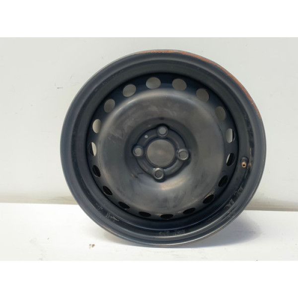 Roda Ferro Aro 15 4x100 Logan 2019 2024 Detalhe Preto