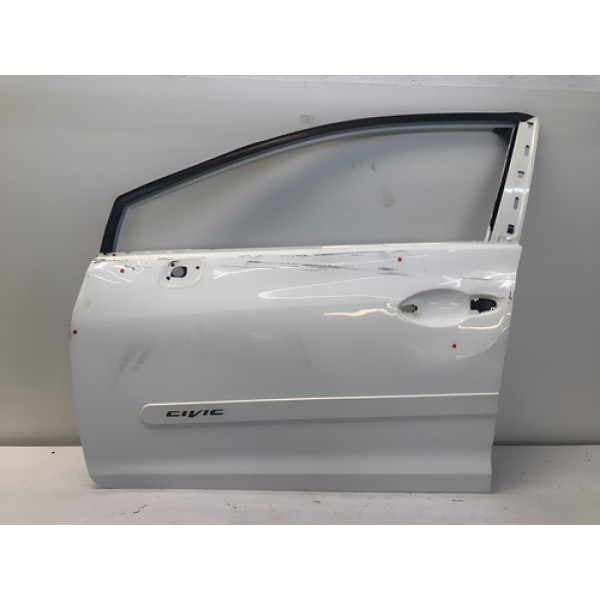 Porta Dianteira Esquerda Honda Civic G9 Lxs 2012 2015 Det Dianteira Esquerda Branco