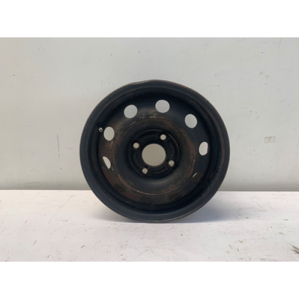 Roda Ferro Aro 14 4x108 Peugeot 206 2001 2009 Detalhe Preto