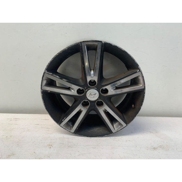 Roda Liga Leve Aro 17 5x115mm Hyundai I30 2009 2012 Detalhe Preto