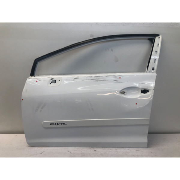 Porta Dianteira Esquerda Honda Civic G9 Lxs 2012 2015 Det Dianteira Esquerda Branco