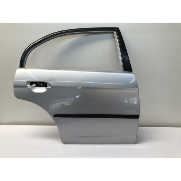 Porta Traseira Direita Honda Civic 2001 2006 Prata Detalhe Traseira Direita Prateado