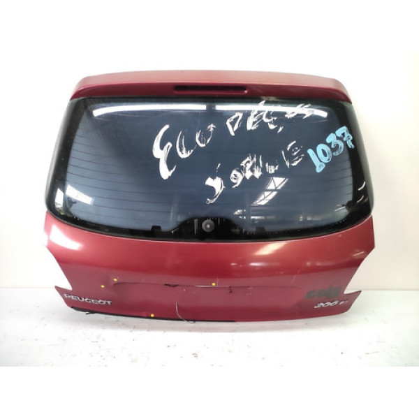 Tampa Traseira Peugeot 206 Hatch 1999 2003 Com Vidro Detalhe