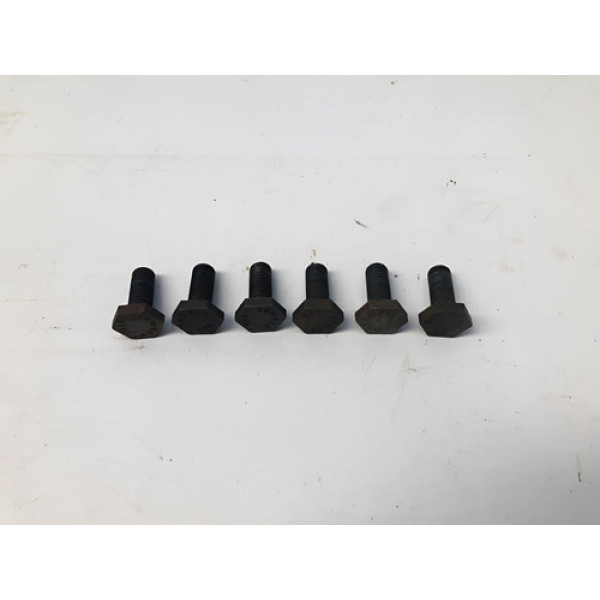 Kit Parafuso Volante Motor Corsa 1.0 8v Flexpower 2005 2009 Prata