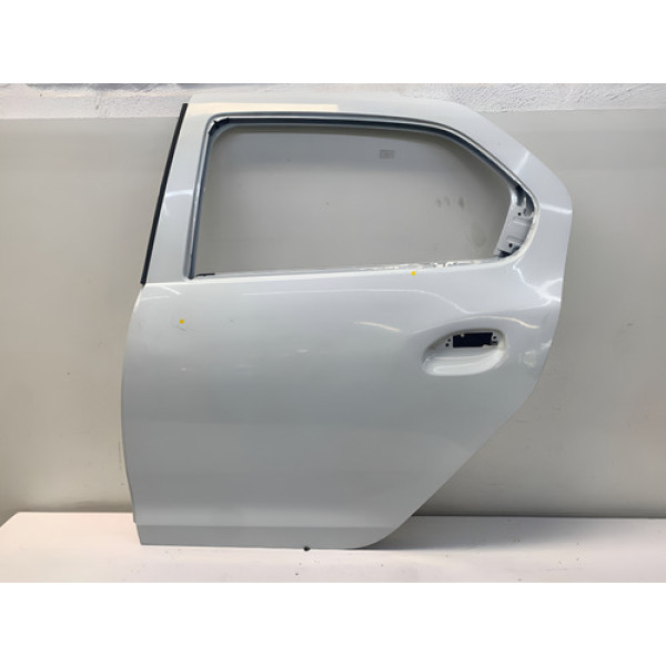 Porta Traseira Esquerda Renault Logan 2019 2024 Traseira Esquerda Branco