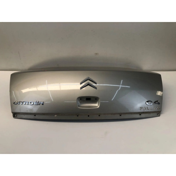 Tampa Traseira Citroen C4 Pallas 2007 2013 Prata Detalhe Prateado
