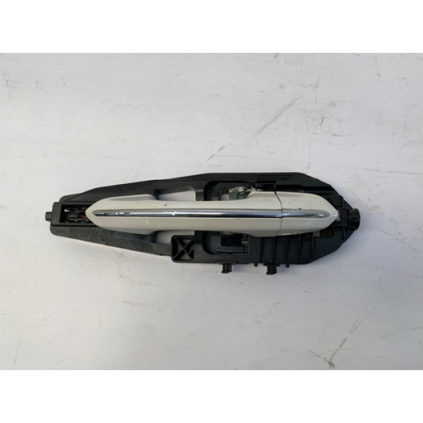 Maçaneta Externa Dianteira Esquerda Friso Fusion 2013 2018 Branco Dianteira