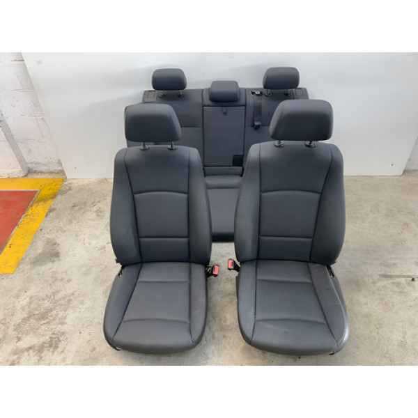 Jogo Banco Bmw X1 2010 2015 Couro Preto